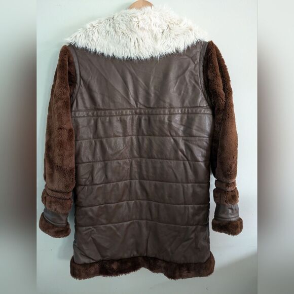 Samantha Sipos Alexandra Shearling Jacket Size M - Picture 6 of 7